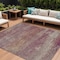 Homeroots 8' X 10' Merlot Beige And Blush Abstract Washable Indoor Outdoor Area Rug 630840 - alternate 1
