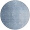 Homeroots 8' Navy Blue And Sky Blue Round Abstract Washable Indoor Outdoor Area Rug 588216 - alternate 4