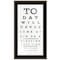 Homeroots Eye Chart I 3 Black Framed Print Wall Art 407447 - alternate 1