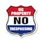 Signmission No Trespassing Shield Sign U.S. Property, 12 Inch X 12 Inch, Plastic Sign SHI-P-12-411 - alternate 1