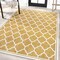 Jonathan Y Trebol Moroccan Trellis Textured Weave Yellow/Cream 9 ft. x 12 ft. Indoor/Outdoor Area Rug SMB109F-9 - alternate 3