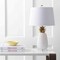 Jonathan Y Pineapple 23" Ceramic LED Table Lamp, White/Gold JYL4019C - alternate 3