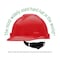 Msa Safety Hard Hat, Super V, Polyethylene, 4 Point Ratchet, Type 2, Class E, Blue C217092 - alternate 4