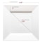 Smarty Had A Party 4.5" White Square Plastic Pastry Plates (240 plates), 240PK 724-CASE - alternate 4
