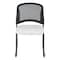 Office Star ProGrid Titanium & Black Visitors Chair, Sled Base, Dillon White 86725R-R101 - alternate 3