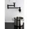 Kingston Brass Wall Mount Pot Filler Faucet, Matte Black KS8100CG - alternate 2