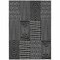 Homeroots 3' X 5' Black And Ivory Geometric Washable Indoor Outdoor Area Rug 596902 - alternate 3