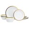 Gibson Home Premier Gold Fine Ceramic 12 Piece Dinnerware Set 129380.12 - alternate 1