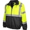 Reflective Apparel ANSI Type R Class 3 Waterproof Bomber Jacket with Quilted Fleece Liner 413GT-LB-4T - alternate 5
