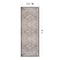 World Rug Gallery Beige Floral Medallion Washable Rug - Low Pile, Non-Slip 2 ft 6 in x 6 ft Runner WR174BEIGE26X6 - alternate 2