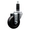 Service Caster 3.5'' Soft Rubber Wheel Swivel 1-1/8'' Expanding Stem Caster SCC-EX20S3514-SRS-118 - alternate 1