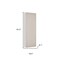 Homeroots White Ten Pair Wall Mounted WoodShoe Rack 478443 - alternate 2