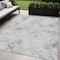 Homeroots 5' X 8' Gray Charcoal And Silver Geometric Washable Indoor Outdoor Area Rug 588269 - alternate 1