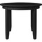 Homeroots 39" Black Solid Wood Round Top Dining Table 569344 - alternate 3