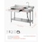 Vevor Stainless Steel Utility Sink with Drawer Single Bowl 39.4 x 19.7 x 37 in SS100-4 - alternate 3