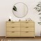 Manhattan Comfort Grace 60in Double Dresser in Natural Oak and Gold DR009-GNO - alternate 1