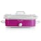 Megachef 3.5 Quart Casserole Slow Cooker with 3 Temperature Settings in Purple 750123732M - alternate 3