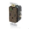Leviton Duplex Straight Blade Receptacle, 5-15R, 15 A, 125V AC, 2 Pole, 3 Wire, Surface Mount T5632-HG - alternate 1