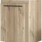 Homeroots 18" Natural Wood Freestanding Bathroom Vanity With White Sink And Medicine Cabinet With Mirror 546367 - alternate 2