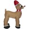 Rudolph Airblown Christmas Inflatable the Red-Nosed Reindeer in Santa Hat and Scarf 42 in. I 36888 - alternate 5