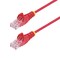 Startech.Com 2ft Red Slim CAT6 Ethernet Cable, Snagless RJ45, 28AWG Bare Copper, LSZH N6PAT2RDS - alternate 1