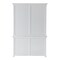 Homeroots 87" White Solid Wood Adjustable Four Tier Bookcase 397122 - alternate 5