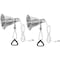 Simple Deluxe Clamp Lamp Light with 5.5 Inch Aluminum Reflector up to 60 Watt E26 Socket, no Bulb Included, 2PK HIWKLTCLAMPSSILWHTX2 - alternate 1