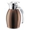 Service Ideas Nicollet Series 0.6-Liter Stainless Vacuum Insulated Carafe with Push Button Lid in Rose Gold NIC06BSPBRG - alternate 3