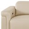 Homeroots 100" Beige Top Grain Leather Reclining Metal USB Sofa 720356 - alternate 6