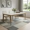 Homeroots 79" White and Oak Faux Marble and Wood Dining Table 716293 - alternate 4