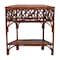 Bali & Pari Gaspar Marbled Tortoise Natural Rattan Console Table 262-14437-ZORO - alternate 4
