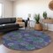 Homeroots 8' Purple Lavender And Green Round Polka Dot Washable Indoor Outdoor Area Rug 614697 - alternate 4