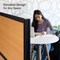 Luxor Beechwood Modular Wall Room Divider System, 70'' x 48'' PPWL013 - alternate 4