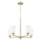 Z-Lite Oren 5-Light Chandelier, 25 in W, Modern Gold 7004-5MGLD - alternate 4