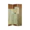 Homeroots 72" Green Canvas Folding Three Panel Screen Room Divider 274753 - alternate 3