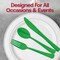 Smarty Had A Party Green Disposable Plastic Party Forks, 600PK 410F-G-CASE - alternate 3