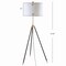 Jonathan Y Lucius 67" Adjustable Metal LED Floor Lamp, Black/Brass JYL6009A - alternate 6