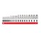 Tekton 1/4, 3/8, 1/2 Inch Drive Hex Bit Socket Set with Rail, 22-Piece 2-19 mm SHB99102 - alternate 5