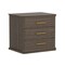 Manhattan Comfort Clifford Nightstand in Walnut (3-Drawer) NS1564-3 - alternate 2