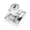Prime-Line Door and Gate Safety Hasp Hinge Latch with Keyed Twist Knob Lock 3 inch with Screws Chrome U 117164 - alternate 5