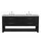 James Martin Vanities Lucian 72" Double Vanity, Carbon Oak, w/ 3 CM Siberian Silestone Widespread Top D704-V72-CBO-WSFR - alternate 1