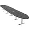 Skutchi Designs 20 Person Conference Table With Power Unit | 22' Oval Table | Harmony Series HAR-OVL-48X264-T-WA7949-ESIL - alternate 1
