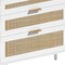 Homeroots 59" White Wood Accent Cabinet With Six Drawers 716336 - alternate 3