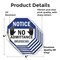 Signmission Notice No Admittance Employees Only, 4 inch X 4 inch, Vinyl Decal, 5PK OC-D-5PACK-4-52 - alternate 3