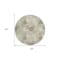 Homeroots 8' Beige Green And Ivory Round Polka Dot Washable Indoor Outdoor Area Rug 594210 - alternate 5