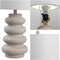 Jonathan Y Juniper 26" Modern Minimalist Resin Stacked Ovoid LED Lamp, Antique White JYL5506A - alternate 5