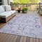 Homeroots 9' X 12' Lavender Purple And Gray Oriental Washable Indoor Outdoor Area Rug 582096 - alternate 6
