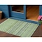 Homeroots 3' X 5' Artichoke Green And Olive Green Striped Washable Indoor Outdoor Area Rug 577787 - alternate 1