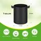 Healsmart 1 Gallon Nonwoven Grow Bags, Aeration Fabric Pots with Handles, Black, 6PK GLGROWBAG1X6LITEBLK - alternate 4