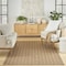 Homeroots 4' X 6' Natural And Beige Geometric Indoor Outdoor Area Rug 554807 - alternate 3